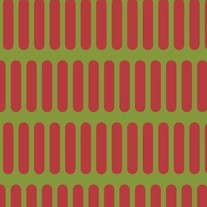 C006a – large scale red and olive green Christmas coordinate bold graphic modern minimal style for wallpaper, duvet covers, apparel, curtains and kitchen table linen