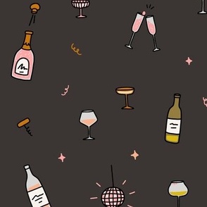Wine celebration - dark