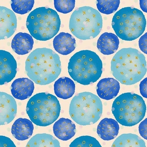 Blue Polka Dots 