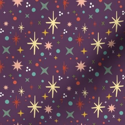 Party Time, Midmod Stars and Sparkles, Plum