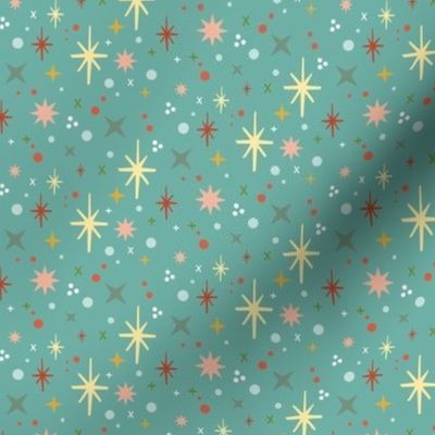 Party Time, Midmod Stars and Sparkles, Turquoise