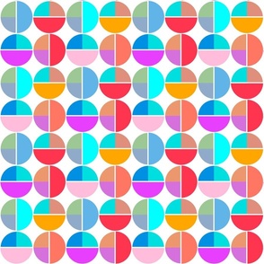 bright neon multicolored  geometric pattern