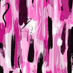 Pink Brushstrokes