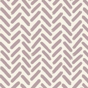 Painted tractor tracks – painted chevron herringbone  in lilac lavender