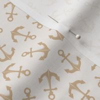 XS Beige boat anchors, nautical 