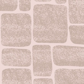 Monocromatic Abstract Bricks - Subtle texture - Blush Pink