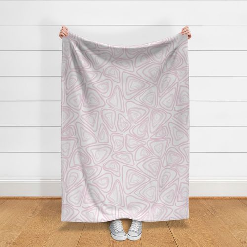 Big Monochrom Abstract Triangle Swirls Blush Pastels