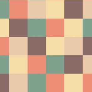 Colorful squares in pastel colors