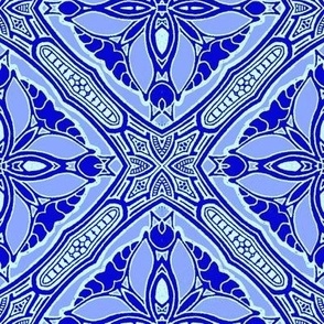 Tile Me a Star Garden (blue)