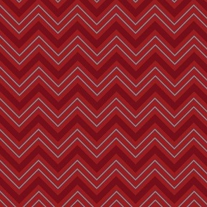 Americana Summer:  Chevron Zigzag (Red & Teal)