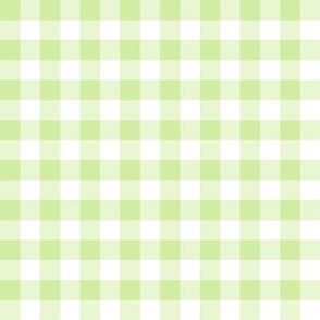 Gingham spring green half inch vichy checks, plaid, cottagecore, country, traditional, white