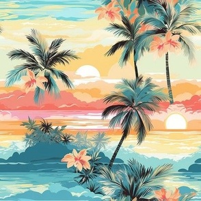 Smaller Tropical Beach Sunrise