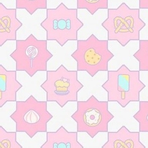 geometrical cutie snacks pink