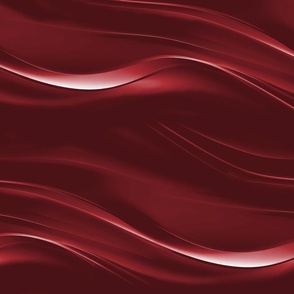 Soft liquid red metal waves on shades of a heated lava red