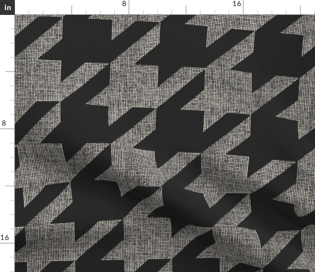 houndstooth_weave - x - hand drawn textured geometric plaid