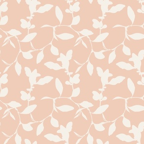 Branches and Leaves Vintage Floral Pattern