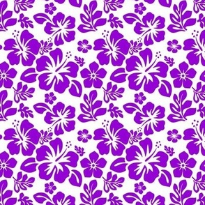 White and Purple Hawaiian Flowers -Extra Small -