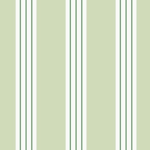 Ticking stripe green