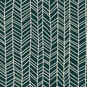 (S) Find Your Path - hand drawn wonky chevron stripe- jungle blender pattern - black and cream