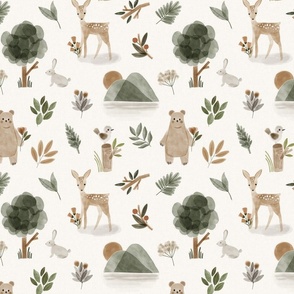 Woodland Meadows Gender Neutral / Linen / Medium