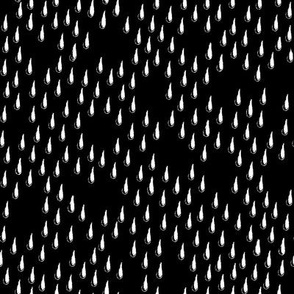 Abstract Organics // Raindrops and Holes Structure // Inverted White on Black Blender //