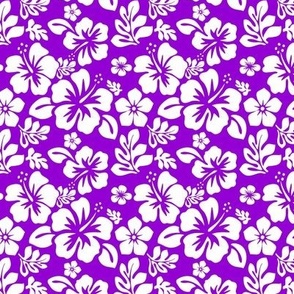 White and Purple Hawaiian Flowers -Extra Small -