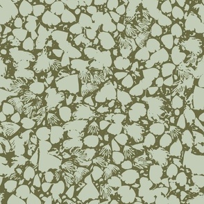 Abstract foliage texture in moss green - medium