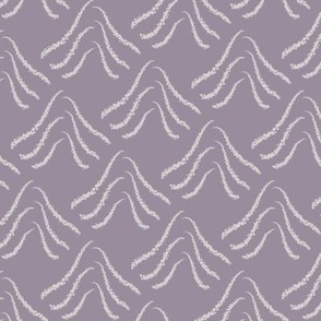 Modern Boho Geometric Block Print Mountains Paris lavender