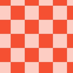 Checkboard - Cheerful Checks - Oranges monochrome