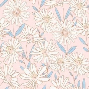 Vintage Daisy Fields - Light Pink