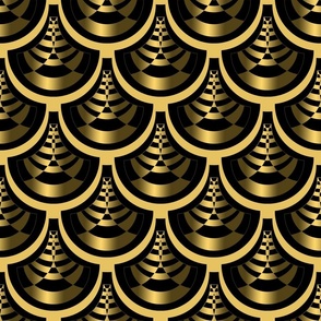 Gold and Black Beautiful Art Deco Classic Style