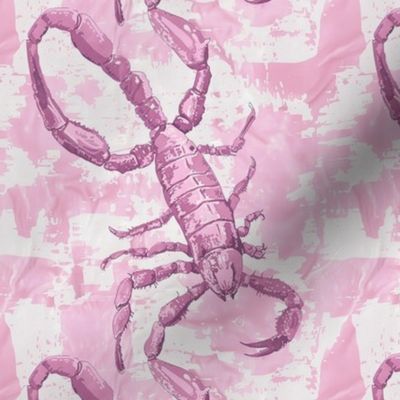 Scorpio Scorpion Symphony: Pink Picasso Inspired Print