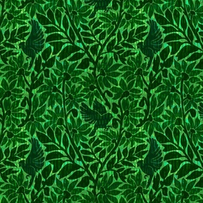 (M) Opulent Green Velvet Burnout