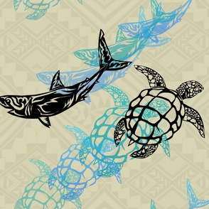 Turtle and Shark 1