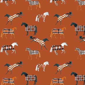 Patterned Ponies in Autumn