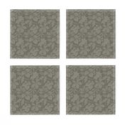 (sm) Appalachian Forest Floor Pattern - Olive Green - Tonal Autumn Botanical Featuring Native Plants and Medicinal Herbs