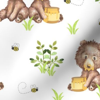Woodland Baby Bears and Honey Bee Nursery 