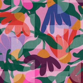 Avant-Garde Abstract Bold Florals-Party wall