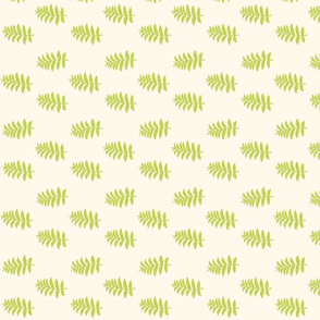 fern in light cream and green for skirts 