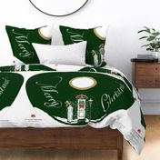 Welcome to Our Home 44" Christmas Tree Skirt | Deep Green