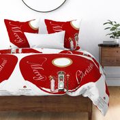 Welcome to Our Home 44" Christmas Tree Skirt | Red