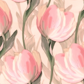 Relaxing Tranquil Peach Pink Floral, Whimsical Spring Flower Mural, Modern Painterly Flower, Cottagecore Floral, Romantic Flower Home Decor, Artistic Brushstroke Flora, Lush Foliage Spring Vibes, Vibrant Floral Spring Blooms, Whimsical Spring Flower Art