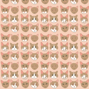 Pinky Taupe Cats 