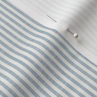 [XS] Mini Classic French Blue Chambray Pinstripe - Vertical Stripes