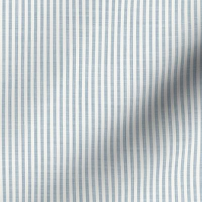 [XS] Mini Classic French Blue Chambray Pinstripe - Vertical Stripes