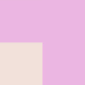 XL| Modern Squares Checks in ruby beige and Bubblegum pink