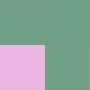 XL| Modern Squares Checks in Mint green and Bubblegum pink