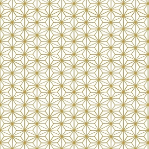 Star Tile Gold on White