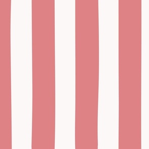 Circus Stripe, Warm Pink,and soft White