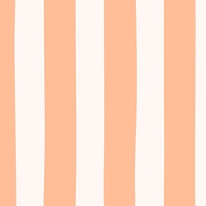 Circus Stripe, Peach and soft White